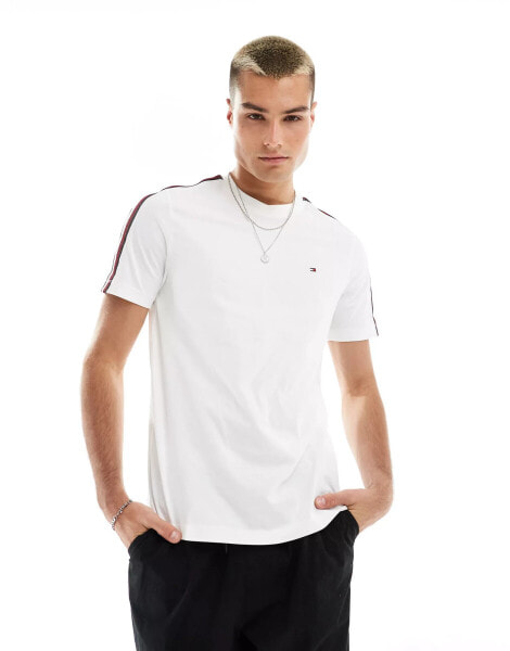 Tommy Hilfiger taping t-shirt in white