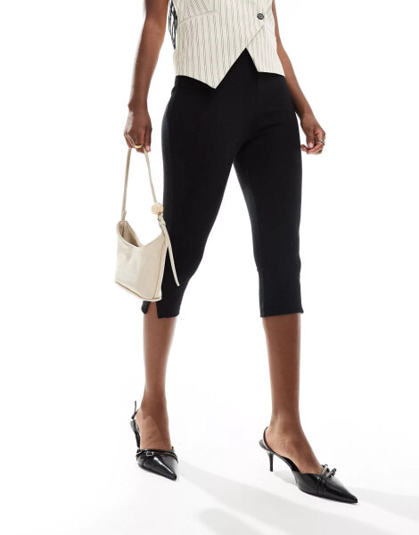 River Island capri leggings in black