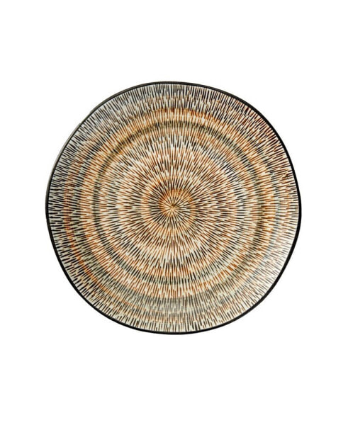 Spiral Sketch Salad Plates, Set of 4