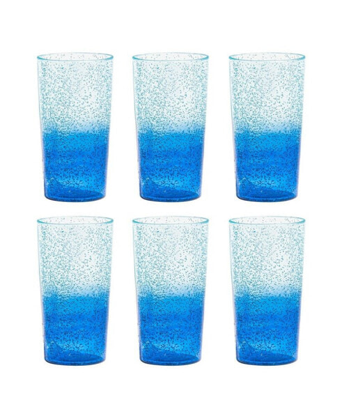 Oceanic Ombre Jumbo Premium Acrylic Glasses, Set of 6