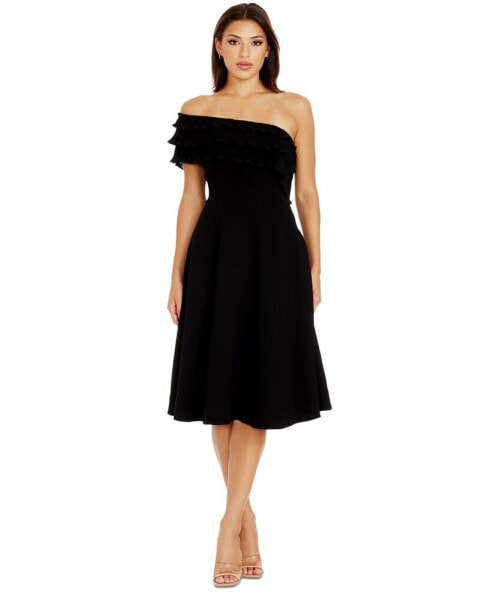 Women's Kristy One-Shoulder Ruffle Dress