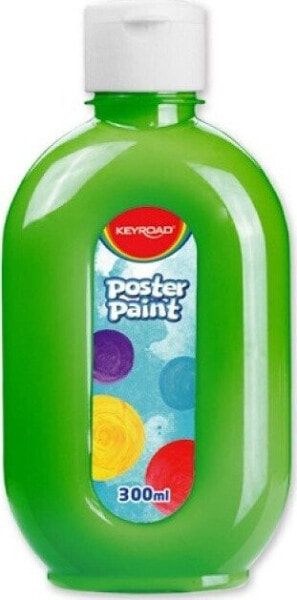 Keyroad Farba plakatowa KEYROAD, 300ml, butelka, zielona