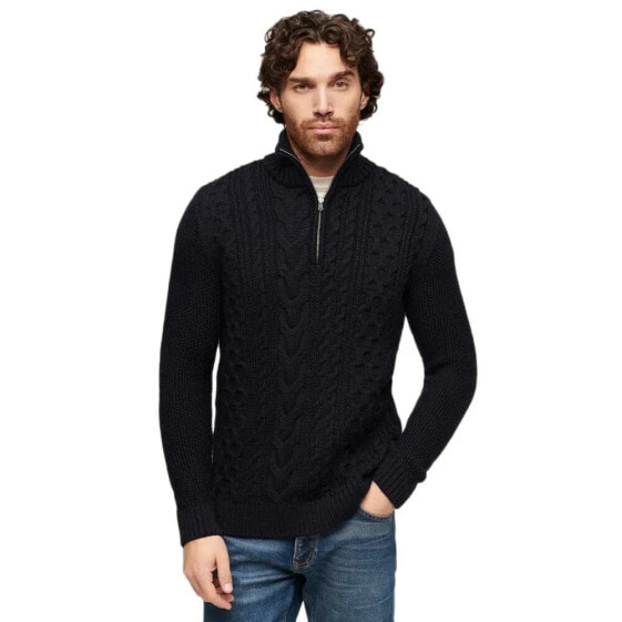 SUPERDRY Jacob Cable half zip sweater