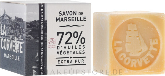 Hypoallergene Naturseife Extra Pur - La Corvette Savon de Marseille Extra Pure Box Cube Soap 100 g