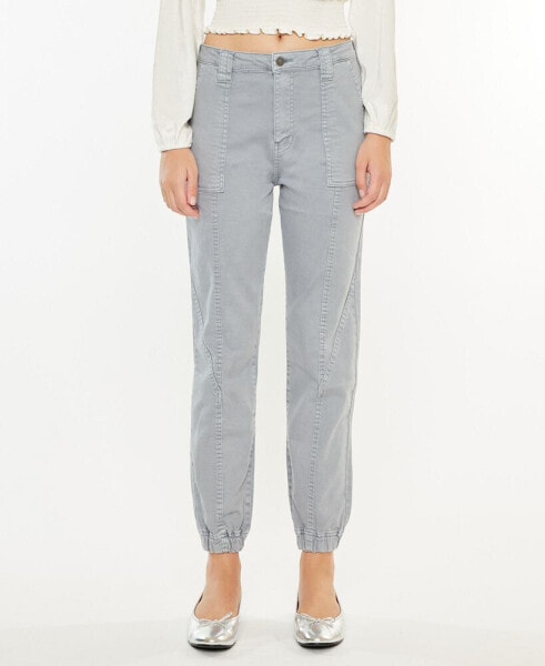 Women's High Rise Denim Jogger Pants