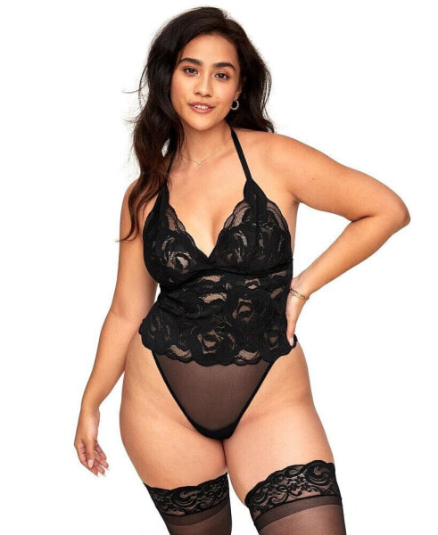 Комплект женского нижнего белья Adore Me esme Womens Plus-Size Lace Bodysuit Lingerie