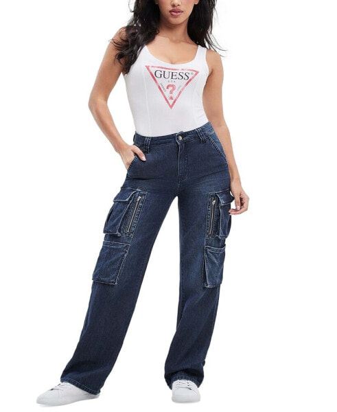 Women's Kori High Rise Denim Cargo Jeans