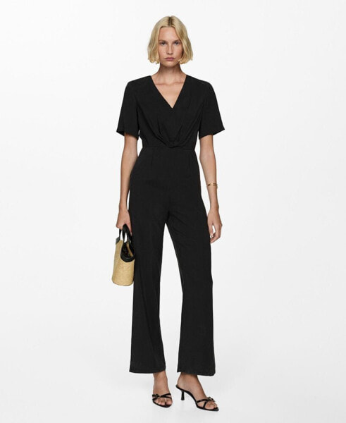 Women's Knotted Modal Jumpsuit