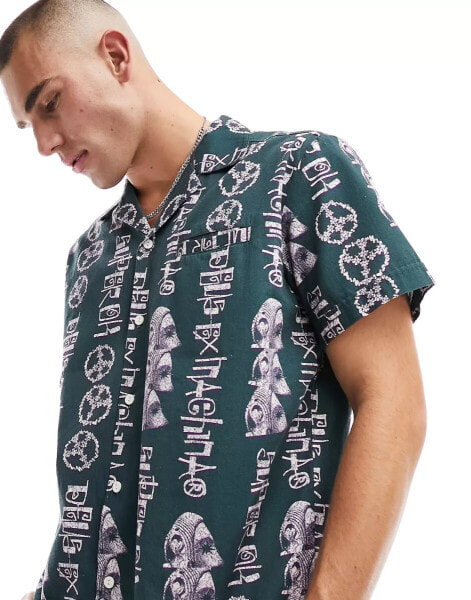 Deus Ex Machina effigy shirt in green