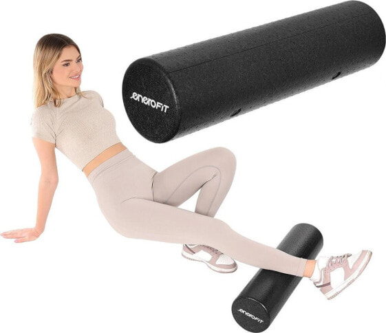 Victoria Sport WAŁEK ROLLER FITNESS JOGA EPP CZARNY 15x60CM ENERO FIT