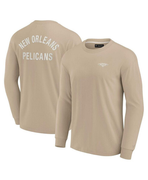 Men's and Women's Khaki New Orleans Pelicans Elements Super Soft Long Sleeve T-Shirt