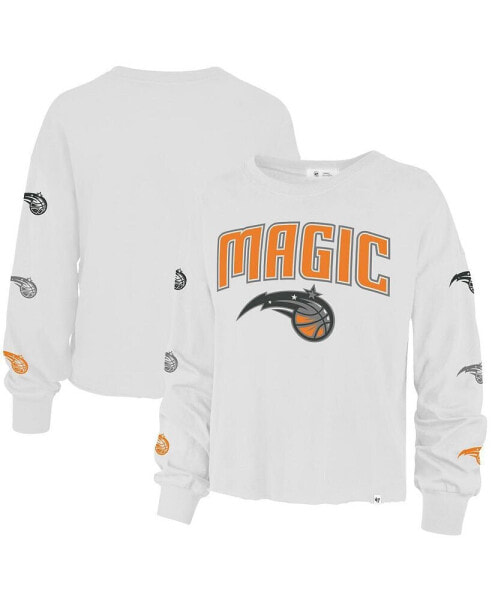 Women's '47 White Orlando Magic 2021/22 City Edition Call Up Parkway Long Sleeve T-shirt