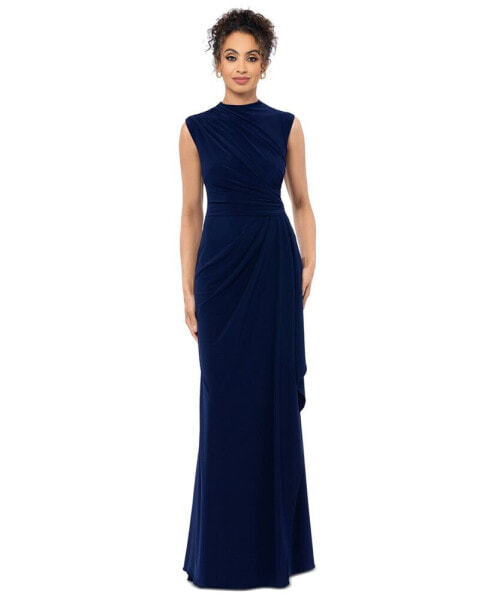 Women's Ruched Draped Gown