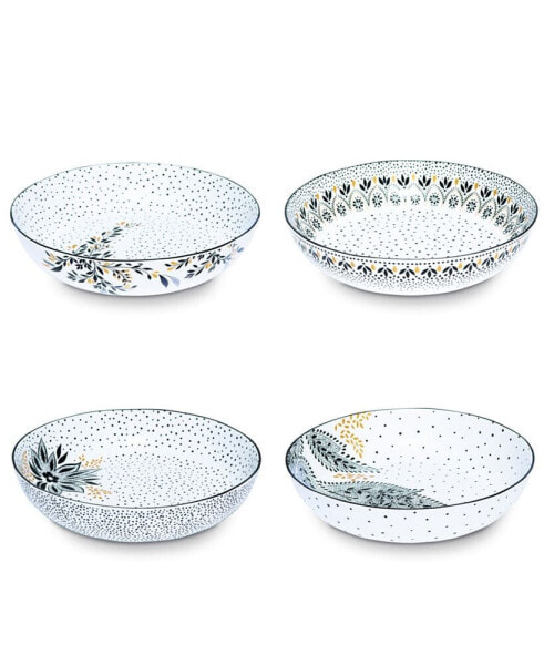 Sara Miller Artisanne Noir Pasta Bowls, Set of 4