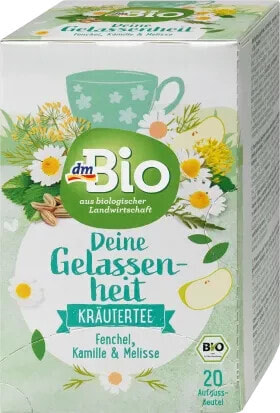 Kräutertee "Deine Gelassenheit" mit Fenchel, Kamille & Melisse (20 Beutel), 40 g