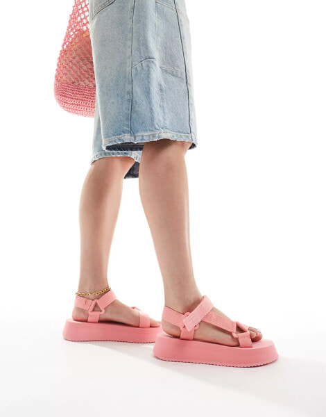 Tommy Jeans Eva sandals in pink