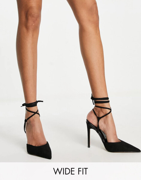 Туфли ASOS DESIGN Prize Blue Heels