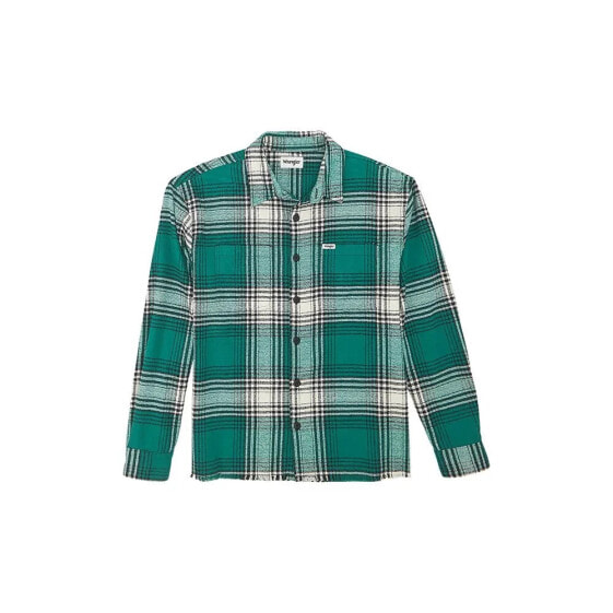 WRANGLER Frayed Plaid long sleeve shirt