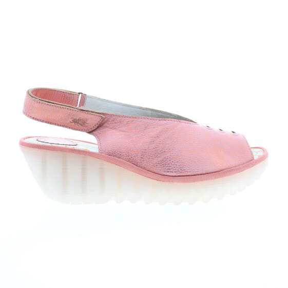 Fly London Yeay YEAY387FLY-002 Womens Pink Leather Strap Sandals Shoes 40