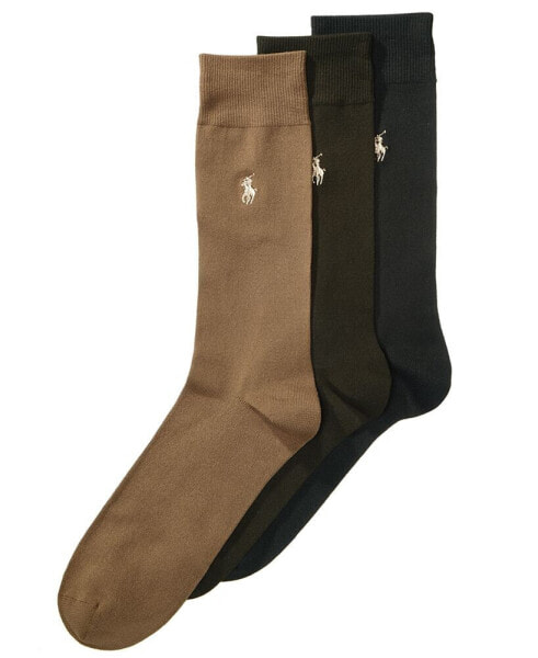 Men's 3-Pk. Extended Size Supersoft Dress Socks