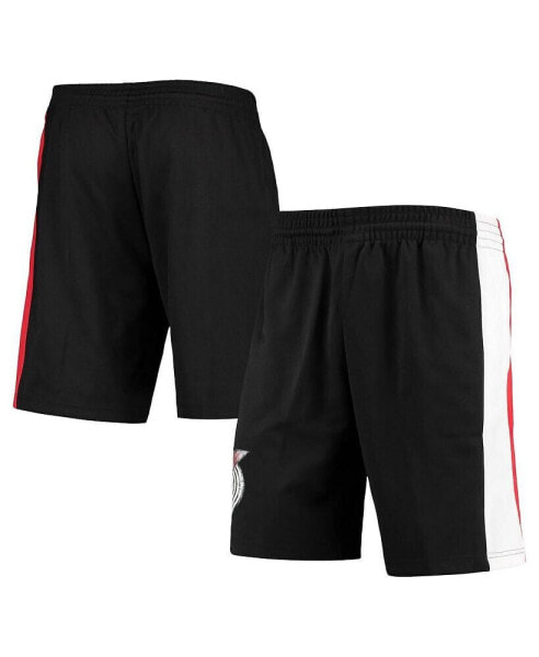 Men's Black Portland Trail Blazers Hardwood Classics 75th Anniversary Swingman Shorts