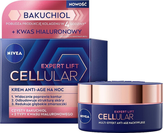 Anti-Aging Nachtcreme mit Bakuchiol und Hyaluronsäure