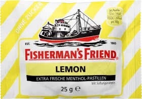 Pastillen, lemon, Zitrone, zuckerfrei, 25 g