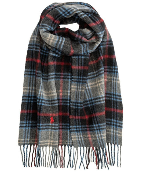 Men's Cashmere Blend Plaid Scarf