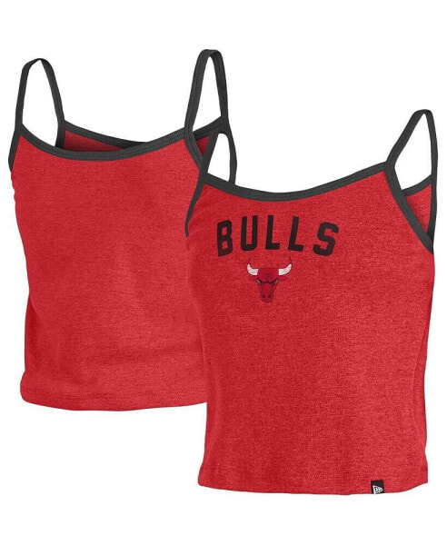 Women's Red Chicago Bulls Spaghetti Strap Tank Top