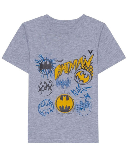 Batman Toddler and Little Boys Short Sleeve Graphic T-shirt