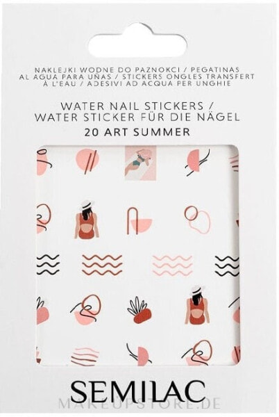 Dekorative Nagelsticker - Semilac Nail Stickers 20 - Art Summer