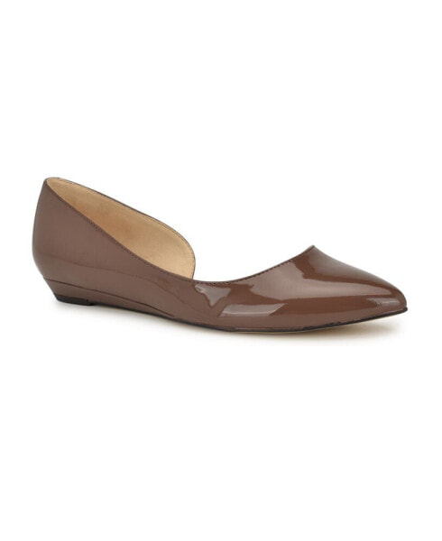 Women's Saige D'orsay Pointy Toe Slip-on Flats