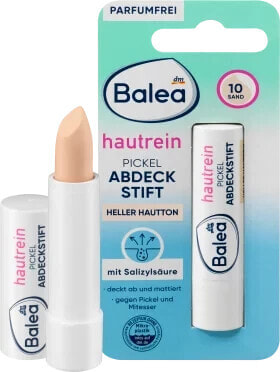 Pickel Abdeckstift Hautrein Farbe 10 Heller Hautton, 4,5 g