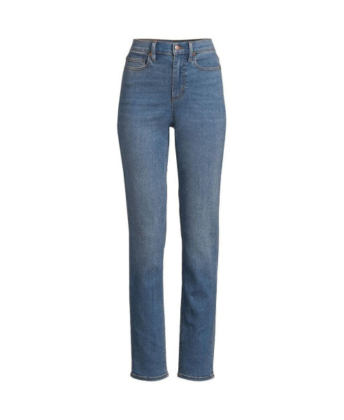 Women's Tall Recover High Rise Straight Leg Blue Jeans