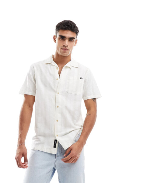 Vans short sleeve shirt in white