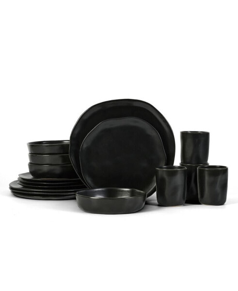 Hekonda Stoneware 16 Pc. Dinnerware Set, Service for 4