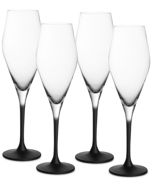 Manufacture Rock Champagne Flutes, Set of 4