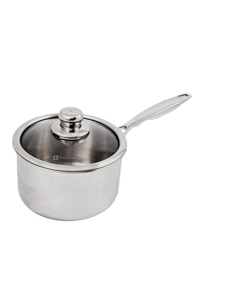 Premium Clad Sauce Pan w/ Lid - 8" , 3.6 QT