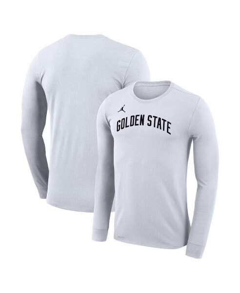 Men's and Women's White Golden State Warriors Statement Edition Legend Performance Long Sleeve T-shirt