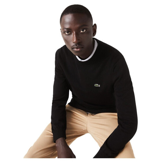 LACOSTE Classic Fit Crew Organic Cotton Sweater