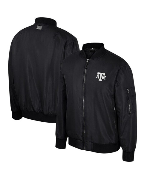 Men's Black Texas A&M Aggies Full-Zip Bomber Jacket