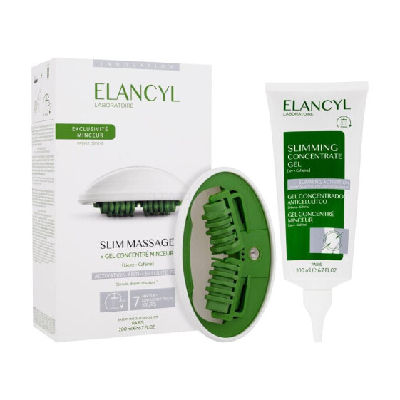 Elancyl Slim Massage 1 St. zur verschlankung und straffung für Frauen Massagegerät Slim Massage 1 St. + Schlankheitsgel Slimming Concentrate Gel 200 ml