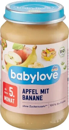 Früchte Apfel mit Banane ab dem 5. Monat, 190 g