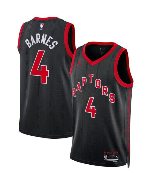 Men's Scottie Barnes Black Toronto Raptors Replica Swingman Jersey - Statement Edition