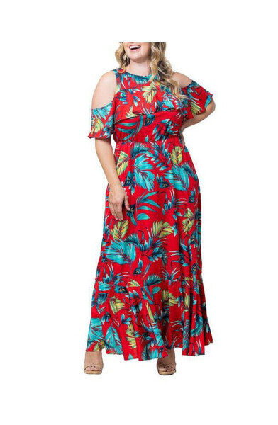 Plus Size Piper Cold Shoulder Maxi Dress