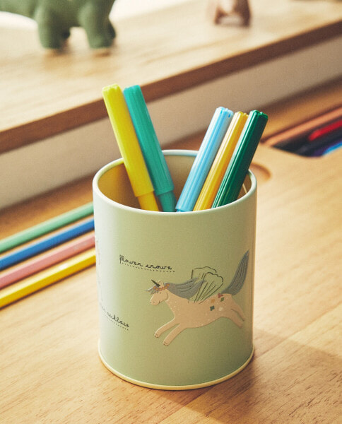 Children’s unicorns pencil holder