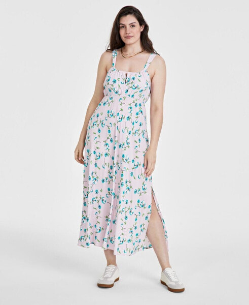 Women's Printed Empire-Waist Midi Dress, Created for Macy's