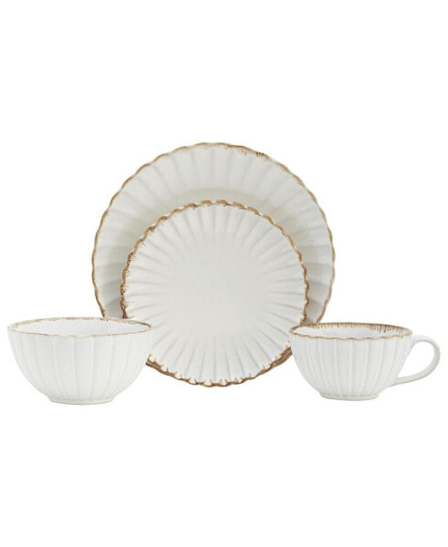 Shella 16 Piece Dinnerware Set, Service for 4