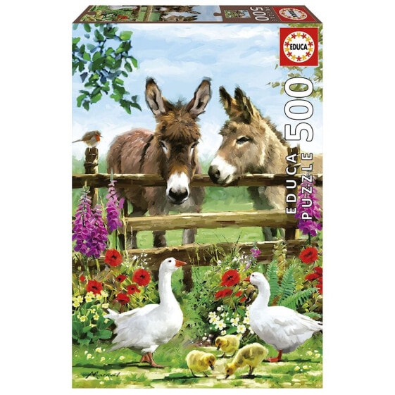 EDUCA BORRAS 500 Pieces Donkeys Puzzle