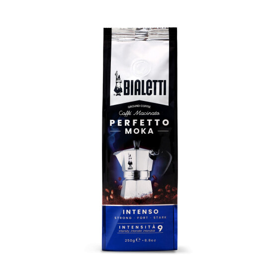 Bialetti Perfetto Moka Intens 250 g - 250 g - Dark roast - Coffee - 30% Arabica - 70% robust - Bag